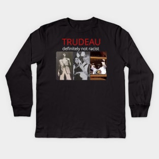 Justin Trudeau Canadian Prime Minister Kids Long Sleeve T-Shirt